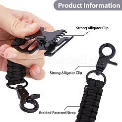 2 шт. зажим из полиэфирного волокна и железной оплетки&nbsp;AJEW-FH0005-39B