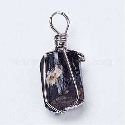 Натуральные черные подвески турмалина&nbsp;G-G681-15