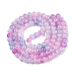 Выпечки окрашенные нити шарик хруст стекла&nbsp;DGLA-R053-03J-1