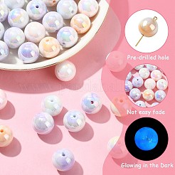 50 шт. Непрозрачные акриловые бусины&nbsp;OACR-CJ0002-10