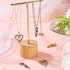 3шт 3 стиля латунные подвески с микропаве и кубическим цирконием&nbsp;KK-TA0002-19