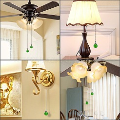 Круглые подвески из натурального кристалла кварца&nbsp;HJEW-WH0008-14P-03