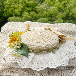 10 ярд хлопковой цветочной кружевной ленты для отделки&nbsp;OCOR-LP0001-80