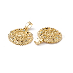 Латунные микро проложить кубического циркония подвески&nbsp;KK-E068-VC060