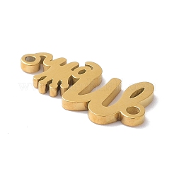 День матери вакуумное покрытие pvd бусины из нержавеющей стали 304&nbsp;LS-STAS-C035-01G