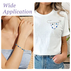 70 шт. 7-х цветные стеклянные перламутровые круглые подвески-соединители&nbsp;PALLOY-TA00265