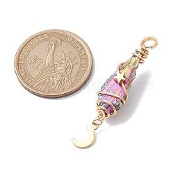 3 шт. 3 стиля гальванические подвески из натурального кварца с медной проволокой&nbsp;PALLOY-JF02586-05