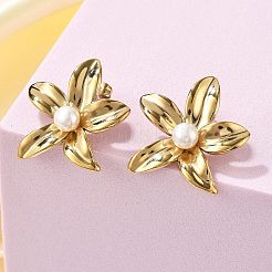 Серьги-гвоздики из нержавеющей стали 304 с ионным покрытием (IP)&nbsp;EJEW-S246-05G