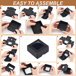 Квадратные подарочные коробки для хранения крафт-бумаги&nbsp;CON-WH0095-100A-02