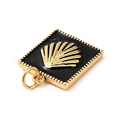 Подвески из латуни с эмалью в стойку&nbsp;KK-H431-36G