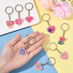 10шт 10 стиля ПВХ брелки&nbsp;KEYC-YW0001-23