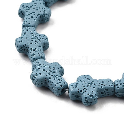 Бусы из натуральной лавы&nbsp;G-L498-E01-01D-1