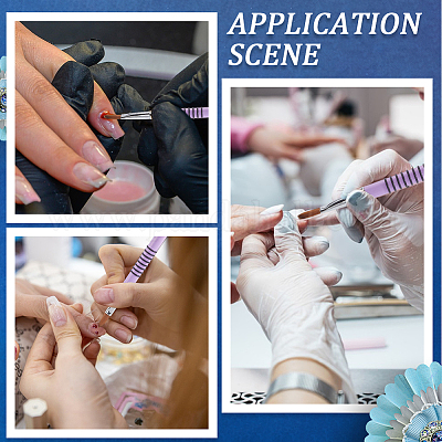 3шт 3 стиля алюминиевая ручка-кисточка для нейл-арта&nbsp;AJEW-CY0001-57-1