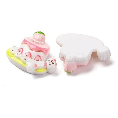 Кабошоны из непрозрачной смолы с кошачьей тематикой CRES-Z010-01B-1