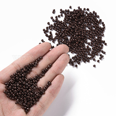 Выпечка краска стеклянные бусины&nbsp;SEED-S002-K18-1