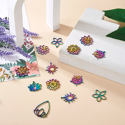 28 шт. 7 стиля подвески и кулоны из нержавеющей стали 304&nbsp;STAS-BY0001-12-1