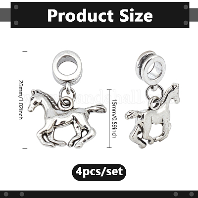 24 шт. Сплав европейские подвески с подвесками&nbsp;PALLOY-PH01870-1