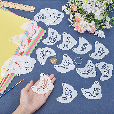 Шаблоны трафаретов для татуировок домашних животных&nbsp;AJEW-WH20141-12-1