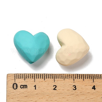 Непрозрачные акриловые бусины с распылением&nbsp;OACR-P032-08M-1