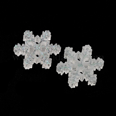 Рождественские полупрозрачные кабошоны из смолы RESI-WH0026-40B-03-1