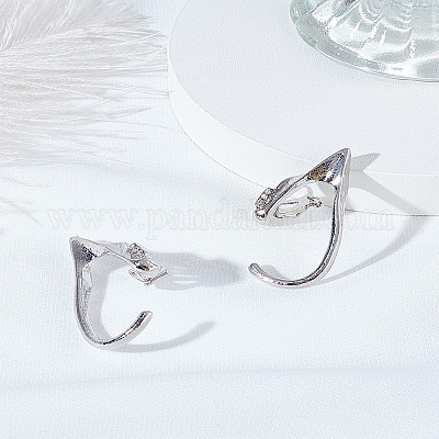 Серьги-каффы из сплава эльфов&nbsp;EJEW-LP0007-024P-1