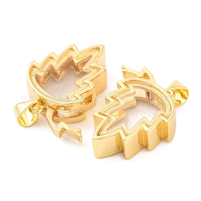 Стойки обшивки латунь медальона подвески KK-F874-01G-15-1