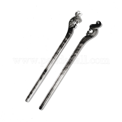 Непрозрачные акриловые палочки для волос&nbsp;OHAR-C011-01A-02-1