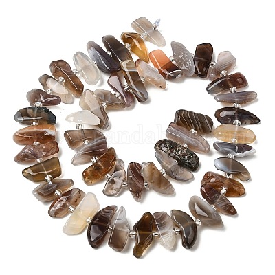 Природные Ботсвана агат бисер нитей&nbsp;G-L649-A06-01-1