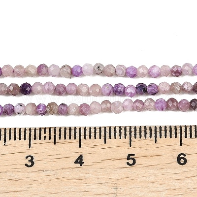 Естественно чароитовыми бисер пряди&nbsp;G-B175-D15-2mm-1