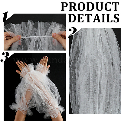 Рукава из полиэстера&nbsp;AJEW-WH20002-34-1