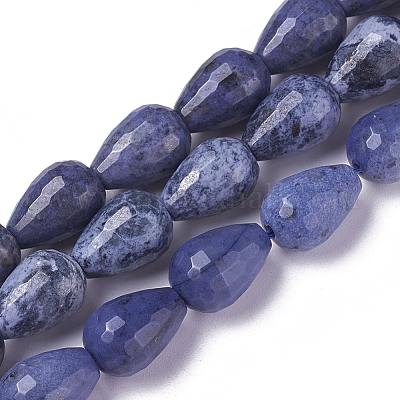 Натуральные дюмортьеритовые кварцевые бусы&nbsp;G-P422-30-1