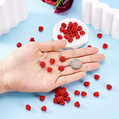 50 шт. бусины киновари&nbsp;CARL-BT0001-01-1