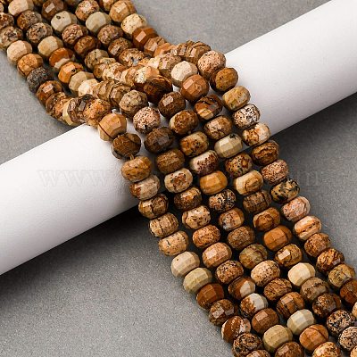 Естественного изображения яшмы бисер нитей G-P587-D12-02-1