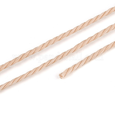 Круглый вощеный полиэфирный шнур&nbsp;YC-R135-1.5mm-01E-1