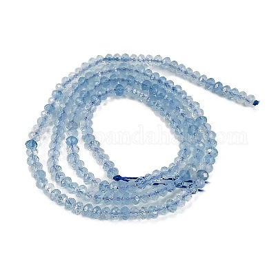 Природные Аквамарин бисер нитей&nbsp;X-G-L587-B02-01-1