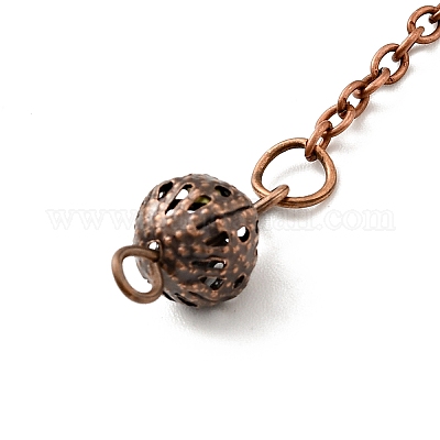 Маятники для биолокации с заостренными цепями из латуни HJEW-D004-03R-1