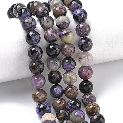 Естественно чароитовыми бисер пряди&nbsp;G-C270-O03-08-1