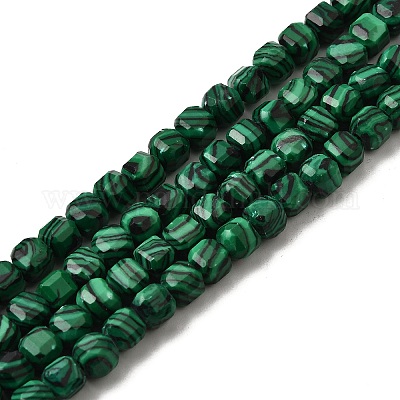 Синтетического малахита бисер нитей&nbsp;G-F797-A01-01-1