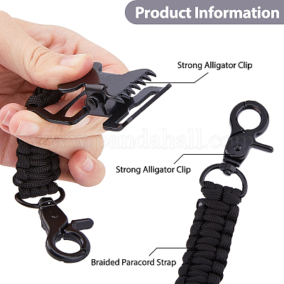 2 шт. зажим из полиэфирного волокна и железной оплетки&nbsp;AJEW-FH0005-39B-1