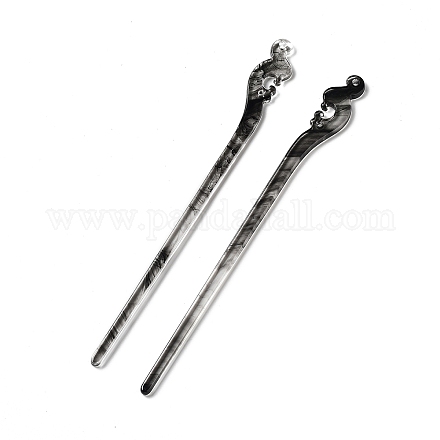 Непрозрачные акриловые палочки для волос&nbsp;OHAR-C011-01A-02-1