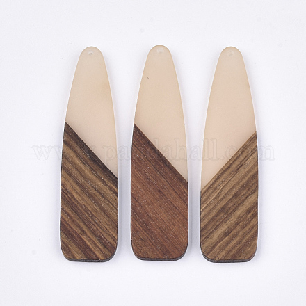 Большие подвески из смолы и ореха RESI-S358-98D-1