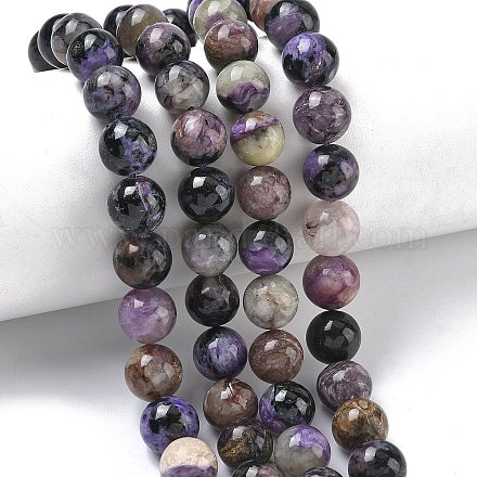 Естественно чароитовыми бисер пряди&nbsp;G-C270-O03-08-1