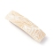 Cellulose Acetate(Resin) Hair Barrette, with Platinum Iron Findings, Rectangle, Light Yellow, 84.5x24x14mm