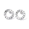 Non-Tarnish 304 Stainless Steel Stud Earring Finding, Ring, Stainless Steel Color, 18mm, Hole: 1.6mm, Pin: 0.8mm