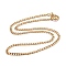 Ion Plating(IP)  304 Stainless Steel Chain Necklaces, Golden, 19.72 inch(50.1cm) 