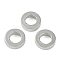 CCB Plastic Beads, Donut, Platinum, 12x7.5mm, Hole: 3.5mm