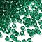 Transparent Glass Beads, Bicone, Faceted, Medium Sea Green, 4x3.5mm, Hole: 0.8mm, about 720pcs/bag