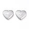 Non-Tarnish 304 Stainless Steel Locket Pendants, Photo Frame Charms for Necklaces, Heart, Stainless Steel Color, Tray: 21x21mm, 29x29x7mm, Hole: 2mm