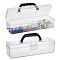 Plastic Tool Box Organizer, Rectangle, Clear, 30x9x9cm