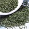 MIYUKI Delica Beads, Cylinder, Japanese Seed Beads, 11/0, (DB0391) Matte Opaque Olive Luster, 1.3x1.6mm, Hole: 0.8mm, about 10000pcs/bag, 50g/bag
